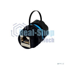 Индустриальный соединительный модуль, RJ-45(8P8C), FTP, CAT6, IP68 с защитным колпачком для кабеля