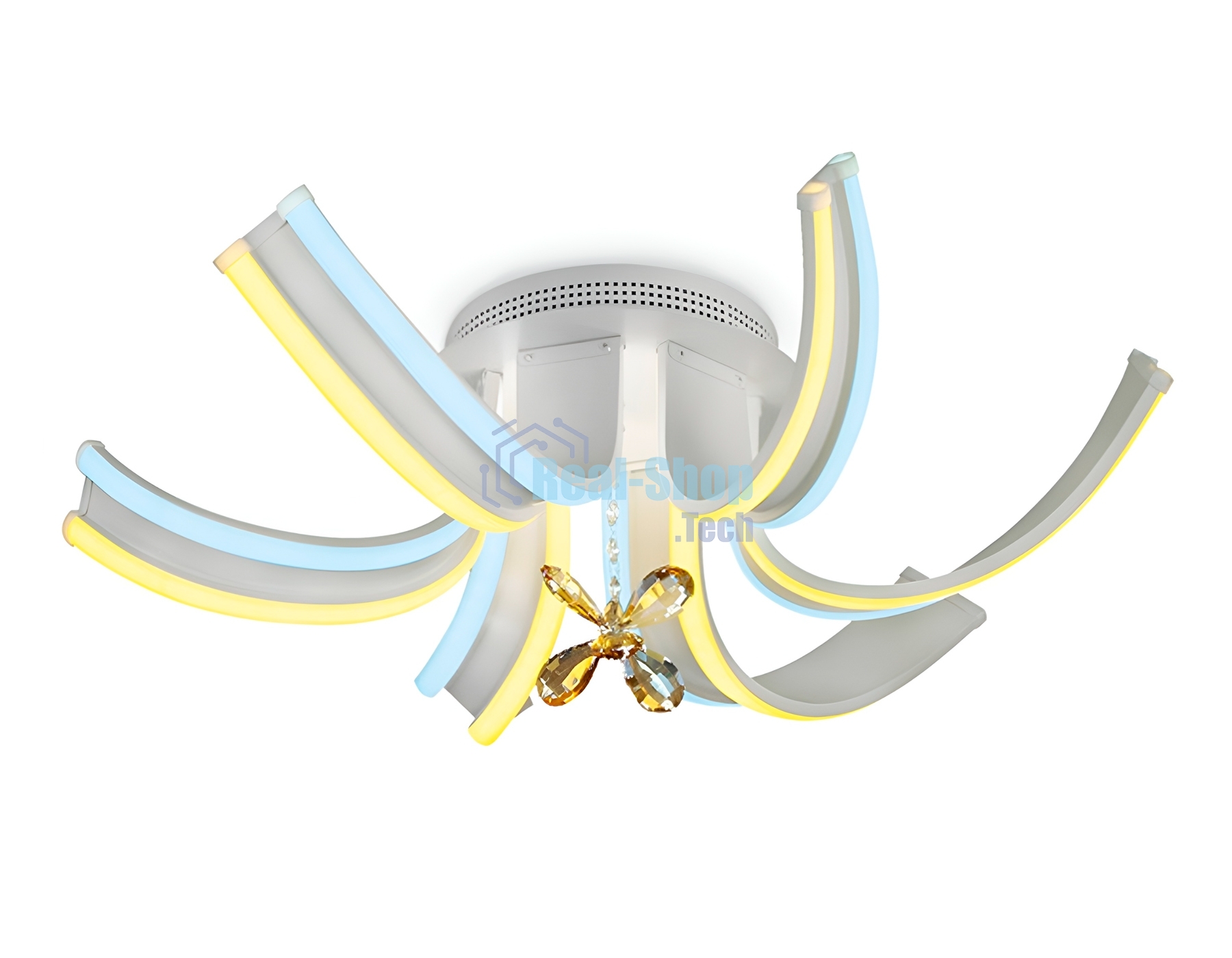 Светильник Ambrella light FL146/6 WH белый 84W 3000K/6400K 620*620*170 (ПДУ РАДИО 2.4)
