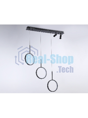 Светильник Ambrella light FL5278/3+2 BK черный 59W 3000K/4200K/6400K+4200K 800*20*1200 (ПДУ ИК)
