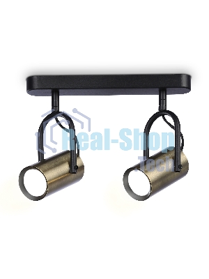Светильник Ambrella light TA13194/2 BK/SB черный/бронза GU10/2 max 12W 260*100*195