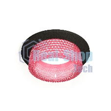 Комплект встраиваемого светильника Ambrella light XC6513042 SBK/PI черный песок/розовый MR16 GU5.3 (C6513, N6152)