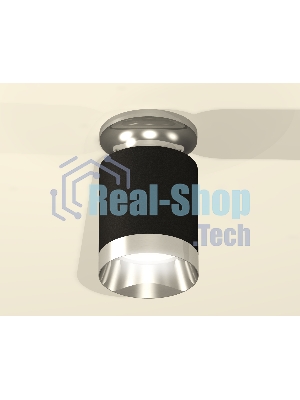 Светильник Ambrella Light XS6302121 SBK/PSL черный песок/серебро полированное MR16 GU5.3 (N6903, C6302, N6132)