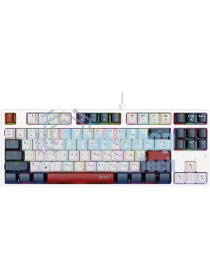 Клавиатура проводная Acer OKW305, USB, белый