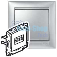 Электроустановочные изделия Legrand Legrand 770230 Розетка RJ45 Valena 1 выход Кат.5e UTP (алюминий) монтаж на захватах