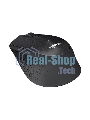 Мышь беспроводная Logitech M330 SILENT PLUS черный, 1000 dpi, радиоканал, USB, кнопки - 3