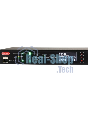 Автоматический ввод резерва ELEMY RACK ATS, 1U, 220В, 16А, OLED, Ethernet, in (2) C20, out (1) C19 (9) C13