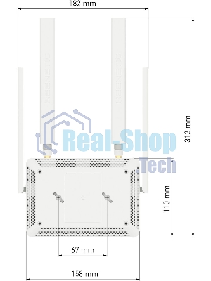 Интернет-центр Keenetic KN-4910 с модемом 4G, Mesh Wi-Fi 5 AC1200 и 4-портовым Smart-коммутатором