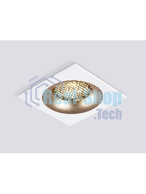 Светильник встраиваемый Ambrella light TN102728 WH/GD белый/золото GU5.3 92*92*23