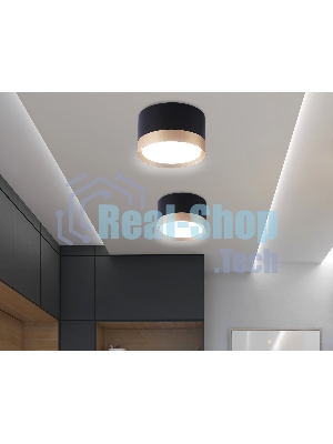 Светильник Ambrella light TN52359 BK/GD черный/золото GX53 max 12W D82*50