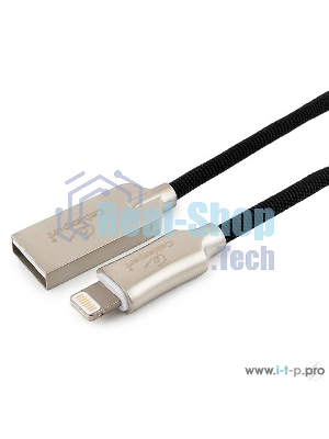 Кабель USB Cablexpert для Apple CC-P-APUSB02Bk-0.5M, MFI, AM/Lightning, серия Platinum, длина 0.5м, черный, блистер