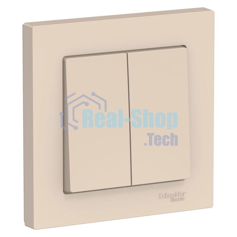 Выключатель 2-кл. AtlasDesign (сх.5) 10АХ в сборе беж. SchE ATN000252