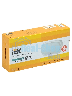 Светильник IEK LDPO0-4011-8-4000-K01 LED ДПО 4011 8Вт IP54 4000K овал белый IEK
