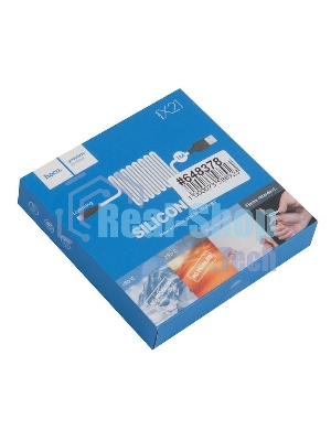 Кабель USB 2.0 HOCO X21, силиконовая оплетка, AM/Lightning M, бело-черный, 1м