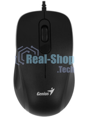 Мышь проводная Genius DX-101 черный, 1200 dpi, USB, кнопки - 3