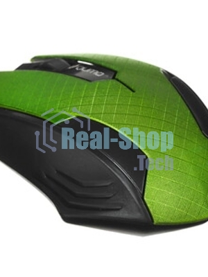 Мышь проводная Qumo Office M14 зеленый, 1000 dpi, USB, кнопки - 3