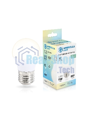Лампа светодиодная	451104 LED G45 11W IC E27 4000K 175-265V
