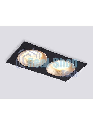 Светильник Ambrella light TN102735/2 BK/GD черный/золото GU5.3 175*92*23