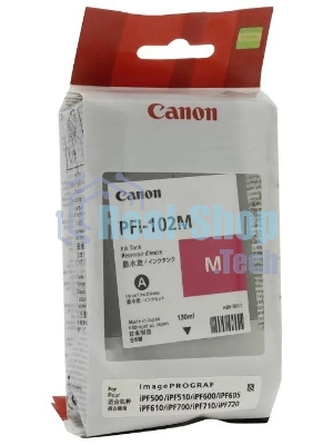 Картридж струйный Canon PFI-102M (0897B001) пурпурный (130 мл.) для Canon imagePROGRAF iPF605, iPF610., iPF650, iPF655, iPF710, iPF755, LP17, iPF510