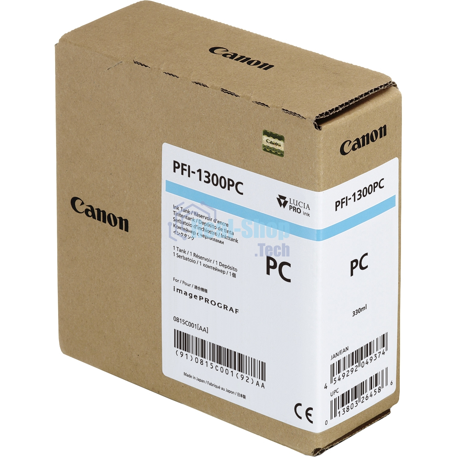 Картридж струйный Canon PFI-1300 PC фото голубой (330 мл) для Canon imagePROGRAF PRO-2000, PRO-4000, PRO-4000S, PRO-6000S