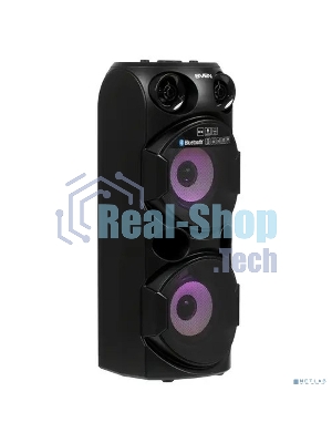 Колонка АС SVEN PS-750, черный (80 Вт, TWS, Bluetooth, FM, USB, microSD, LED-дисплей, 2х4400мА*ч)
