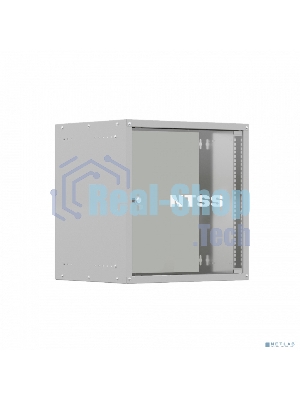 Шкаф коммутационный NTSS LIME (NTSS-WL15U5545GS) настенный 15U 550x450 мм пер. дв. стекл несъемн. бок. пан. 30 кг серый