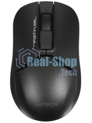 Мышь беспроводная A4Tech Fstyler FG12S черный, 1200 dpi, радиоканал, USB, кнопки - 3