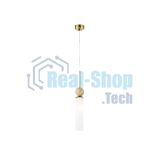 Светильник Ambrella light LH53256 BS/FR латунь/белый матовый E14 max 40W D80*470