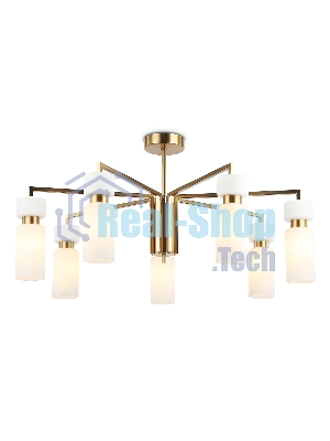 Люстра Ambrella light LH56126/7 BS/FR латунь/белый матовый E14*7 max 40W D705*350