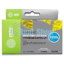 Картридж струйный Cactus CS-C2P26AE №935XL желтый (15 мл) для HP DJ Pro 6230/6830