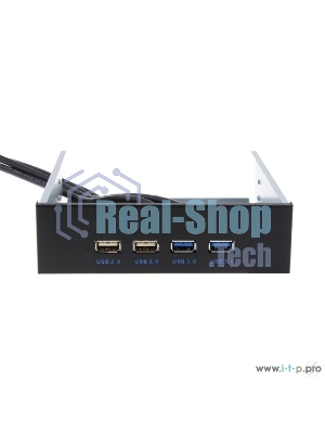 Планка USB на переднюю панель ExeGate U5H-614, 5.25