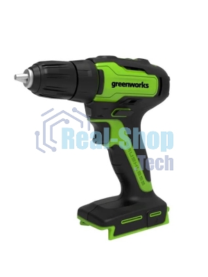 Дрель-шуруповерт GREENWORKS 3704007UA, 24 В, 0 Ач, 90 Нм, бесщеточный