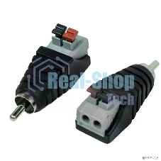 Разъем штекер Rexant (14-0413-2) RCA с быстрозажимной колодкой (блистер)