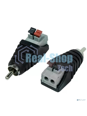 Разъем штекер Rexant (14-0413-2) RCA с быстрозажимной колодкой (блистер)