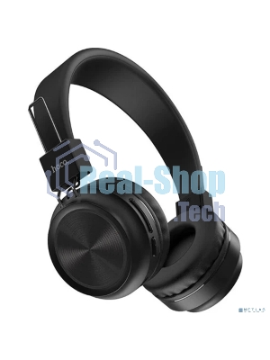 Беспроводные/проводные наушники Hoco W25 черный, полноразмерные, Bluetooth + проводной, до 12 ч.