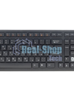 Комплект клавиатура+мышь Defender Columbia C-775 беспроводной, USB, 1600 DPI, чёрный