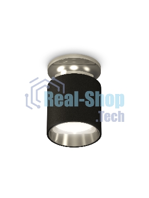 Светильник Ambrella Light XS6302122 SBK/PSL черный песок/серебро полированное MR16 GU5.3 (N6903, C6302, N6112)