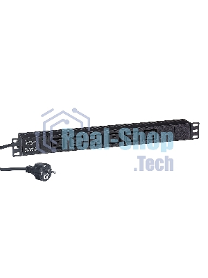 Блок розеток горизонтальный ExeGate ServerPro PDU-19H013 Al-6C19-EU3-SW, 19
