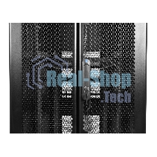 Шкаф серверныйЦМО! ПРОФ напольный 42U (800x1200) дверь перфорированная 2 шт., черный, в сборе (ШТК-СП-42.8.12-44АА-9005)