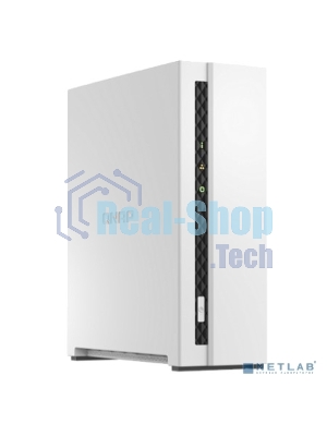 Сетевое хранилище SMB QNAP TS-133 NAS 1 HDD tray. ARM 4-core Cortex-A55 1.8GHz, ram 2 Gb (max), 1x1GbE, 1xUSB 2.0 port,1xUSB 3.2 Gen 1