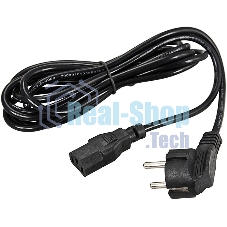 Шнур сетевой Rexant СЕЕ 7/7 (Schuko) – IEC 320 C13 3x0,75мм², длина 0,6м