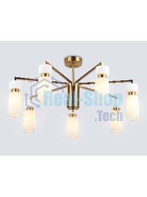 Люстра Ambrella light LH56126/7 BS/FR латунь/белый матовый E14*7 max 40W D705*350