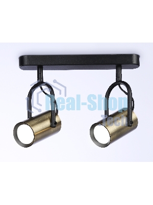 Светильник Ambrella light TA13194/2 BK/SB черный/бронза GU10/2 max 12W 260*100*195