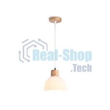 Светильник Ambrella light TR83133 LW/FR светлое дерево/белый матовый E27 max 40W D180*1040