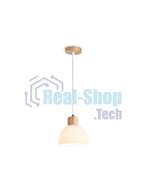 Светильник Ambrella light TR83133 LW/FR светлое дерево/белый матовый E27 max 40W D180*1040
