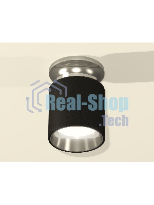 Светильник Ambrella Light XS6302122 SBK/PSL черный песок/серебро полированное MR16 GU5.3 (N6903, C6302, N6112)