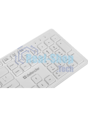 Комплект клавиатура+мышь Defender Auckland C-987 беспроводной, USB, 1600 DPI, белый