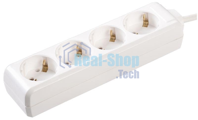 Удлинитель 4х5 м с заземл. 16А IP20 У04 2P+PE IEK WYP10-16-04-05-Z-N