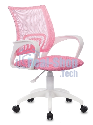 Кресло Бюрократ CH-W695NLT TW-06A TW-13A розовый, сетка/ткань, 120 кг, механизм качания