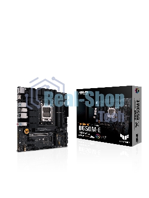 Материнская плата ASUS TUF GAMING B650M-E, AM5, AMD B650, 4xDDR5, 4xSATA, 2xM.2, 1xPCIe 4.0 x16, 2xPCIe x1, 2xDP, 1xHDMI, 1x 2.5Gb LAN, 1xUSB-A 3.2 Gen 2, 2xUSB-A 3.2 Gen 1, 4xUSB 2.0, 1xUSB-C 3.2 Gen 2, 3x3.5 мм, 7.1, mATX