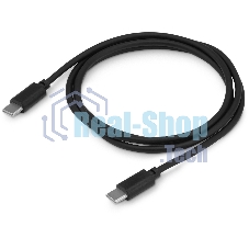 Кабель Buro BU-USB-CC-1.2M-100W USB Type-C (m)-USB Type-C (m) 1.2м черный